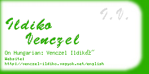 ildiko venczel business card